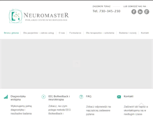 Tablet Screenshot of neuromaster.pl